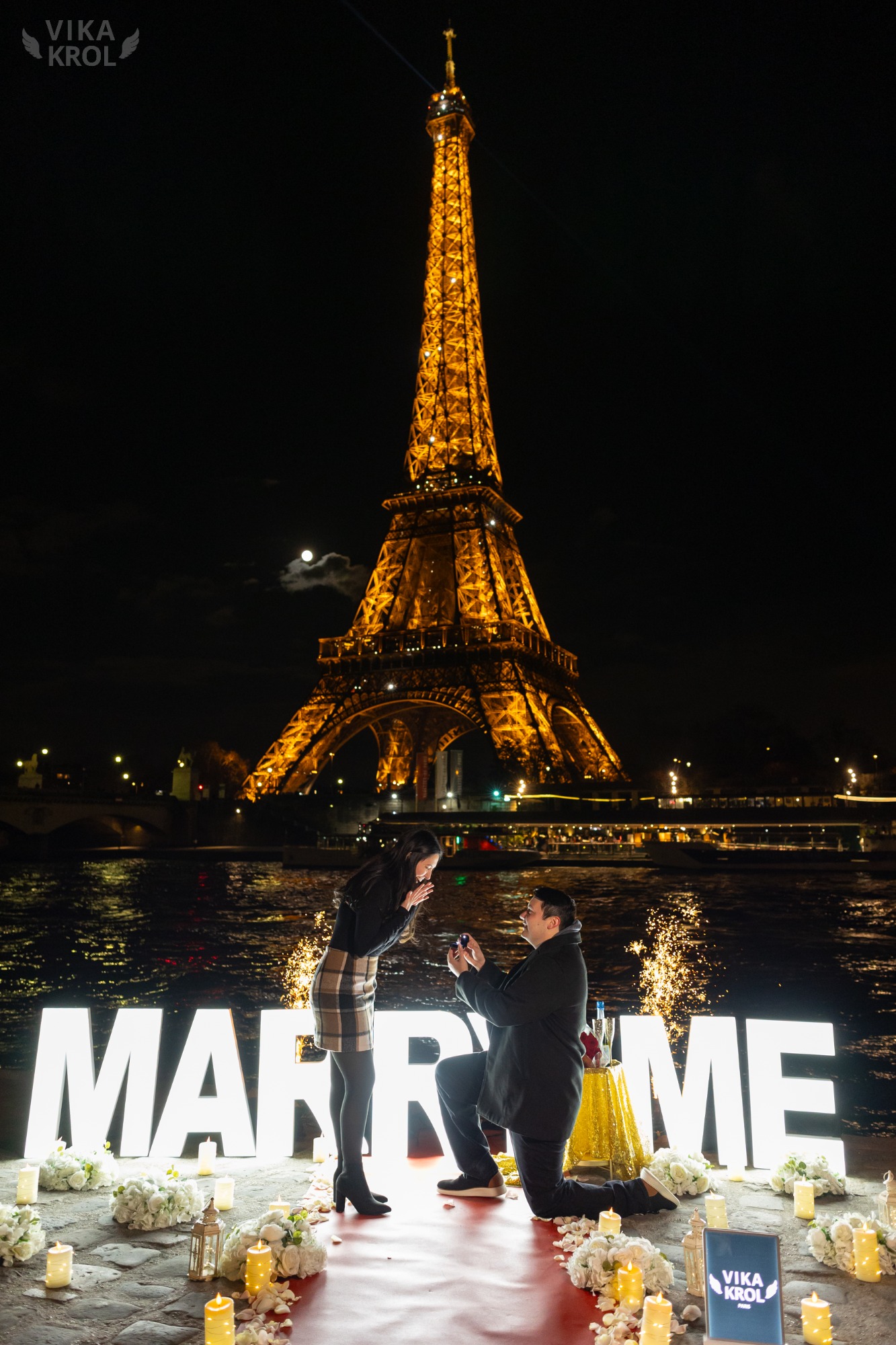 Best places propose Paris romantic