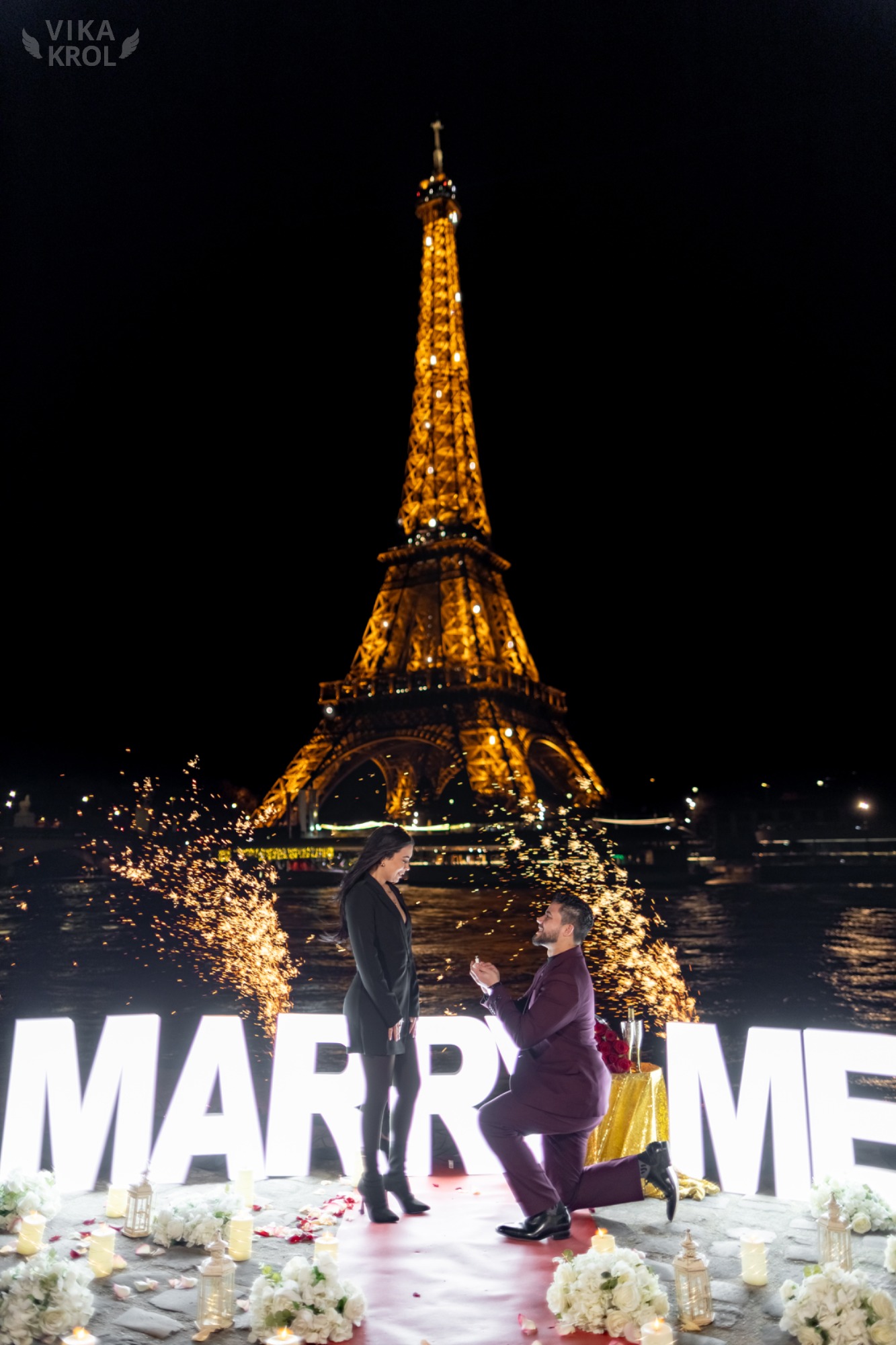 Best places propose Paris candlelight
